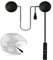 GEZICHTA - Cuffie Bluetooth per casco moto, anti-interferenza, senza fili, Bluetooth, antivento, vivavoce, casco da moto