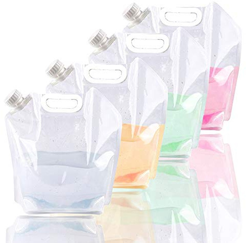 10L Collapsible Water Container, Freezable, BPA Free Plastic Water Carrier Tank, Outdoor Folding Water Bag for Sport Camping Riding Mountaineer, Food Grade