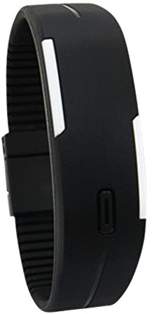 U-K Orologio da polso sportivo digitale da uomo con orologio da polso a LED in gomma di alta qualità neroDauerhaft Nützlich und praktisch Nettes Design Praktisches Design und langlebig
