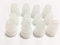 Rhinenet 12pcs Triple Flange Silicone Sport earbuds Ear Pads Replacement Earbuds Tips Gels Rubber Reduces Noise & Improves Sound Internal Size (4.00mm-7mm) In-Ear Earphone Headphone (Transparent)