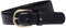 Aigner Gürtel Basic mit S-Schließe gold 126347, schwarz-80 cm
