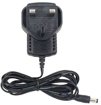 Security-01 9V 1A Power Supply Adapter, DC Jack Center Positive, Plug 5.5mm x 2.1mm, for Arduino UNO, Mega, Schwinn Elliptical Machine and more