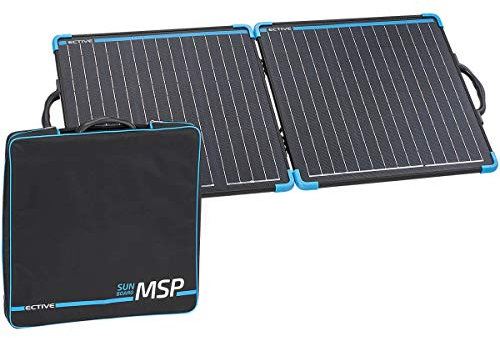 ECTIVE MSP 80 SunBoard Solarpanel- 80 W, mobil, tragbar, faltbar, effizient, portable, monokristallin Solarzellen- Solarmodul,Outdoor Solar Ladegerät,Solarsystem für Van, Wohnmobil, Camping,Wohnwagen