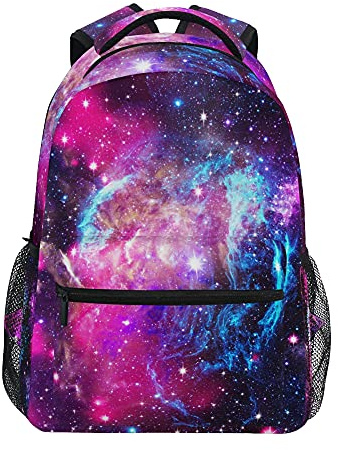 Children's Backpack, Schoolbag Space Abstract Natural Large Capacity Students Bookbag Rucksack Knapsack for Boys Girls Adults Teen