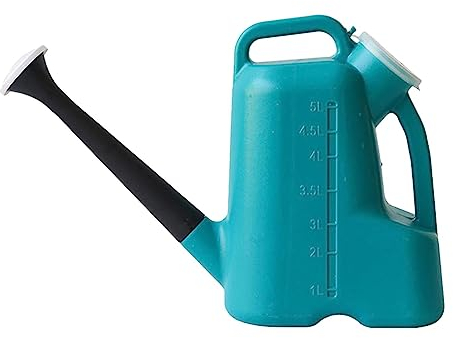Jomewory 5L Gartengießkanne Im Freien, Langer Auslauf mit Deckel, Sprinklerdose, Blumengießkanne Gallonengießkanne, Duschauslauf Gießkanne Für Terrassengarten