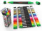 TOOLI-ART Acrylfarben-Marker-Set Essential Color Series für Felsmalerei, Leinwand, Tassen, Kunststoff, Metall, Glas, Farbe, Stoff, Holz. Ungiftig, schnell trocknend, auf Wasserbasis (18 DOPPELSEITIG)