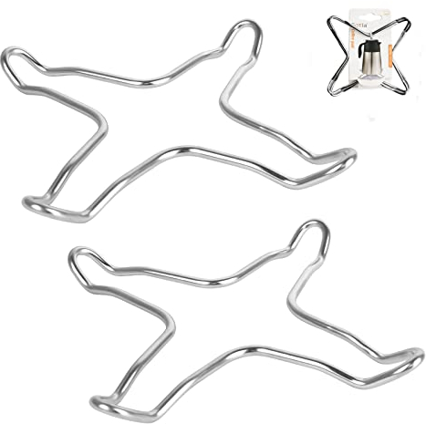 Universel Fonte Anneau à Gaz,2 PCS Support pour Cafetière Réducteurs Support Anneau à Gaz Wok Support Stand pour Gaz Table de Cuisson pour Poêle à Gaz et Cafetière
