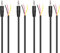 RIIEYOCA Reemplazo de enchufe macho de 3,5 mm para abrir cable desnudo, cable de audio estéreo de 3 polos TRS de 1/8 para cable de reparación de micrófono de auriculares, 1M (4 piezas)