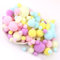 Duories 135 Bunte Pompons zum Basteln,10-30mm Mini Pompons Bälle Kleine Bommeln Kugeln,Flauschigen Bunte Pom Pom Deko Pompom Plüschbälle Bastel Zubehör für Nähen Deko DIY Handwerk,Rosa Lila Blau Gelb