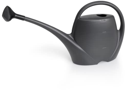 Annaffiatoio Piccolo per Piante 2,5 L - Innaffiatoio Spring Becco Lungo in Plastica - per Interni, Antracite