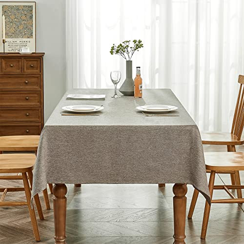 BALCONY & FALCON rechteckige Jacquard-Tischdecken ,Leinenoptik Tischtuch in Küchen, Restaurants, Cafés, Gärten, im Freien, Partys, Hochzeiten, Festivals