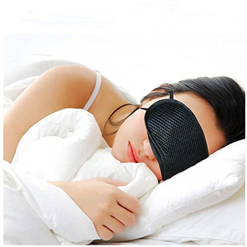Schlafmaske Bambus Holzkohle Schlaf Augenmaske for Reisende Restlänge Einstellbare Schlafhilfe Augenbinde Bandage Eyepatch Geschenk for Mann Frauen Augenmaske Schlafmaske
