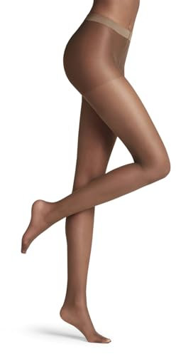 FALKE Damen Strumpfhose Invisible Deluxe 8 DEN W Ti ultra-transparent einfarbig 1 Stück, Braun Espresso 5188-O, M