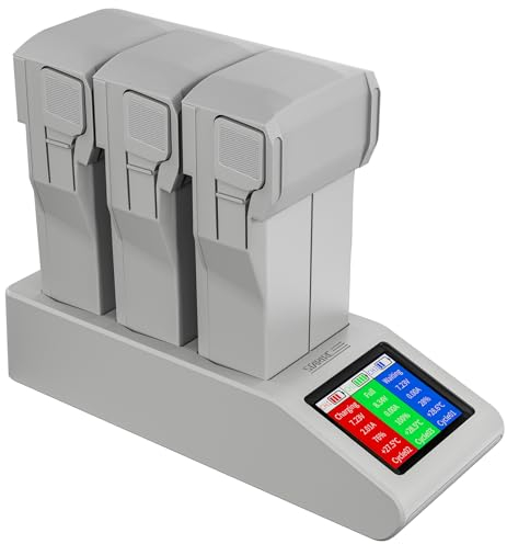 Tosiicop Mini 3 4 Pro Battery Charger LCD - Per DJI Mini 4/3 Accessori Flight Intelligent Charging Hub 3 batterie in sequenza Charge per droni Serie Accessori