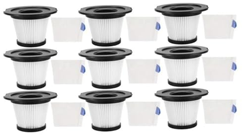 9-teiliger Ersatz-For HEPA-Filter, kompatibel mit for MOOSOO K17 Akku-Staubsauger-Zubehör