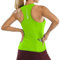 logas Sport Top Damen Atmungsaktiv Tanktop Flektierend Radtrikot äRmellos Dehnbar Shirts Für Sport,Yoga,Laufen Tank Sommer Taschen Green M