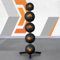 METIS Fitness Slam Ball - 3kg bis 30kg | Medizinball mit geringer Sprungkraft – Krafttraining (Schweres Set (12kg - 30kg) + 1 Gestell)
