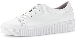 Gabor Damen Low-Top Sneaker, Frauen Halbschuhe,Best Fitting,Laufschuhe,schnürschuhe,schnürer,Plateausohle,Turnschuhe,Weiss (Ice),39 EU / 6 UK