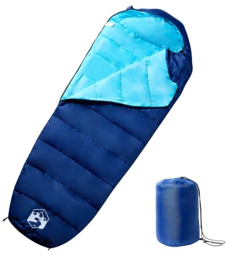 vidaXL Mumienschlafsack für Erwachsene Camping 3 Jahreszeiten