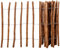 Générique Clôture à piquets Bois de noisetier 90x500 cm,Quincaillerie,Clôtures & barrières,Panneaux de clôture,Brun,35.94 LB,43141