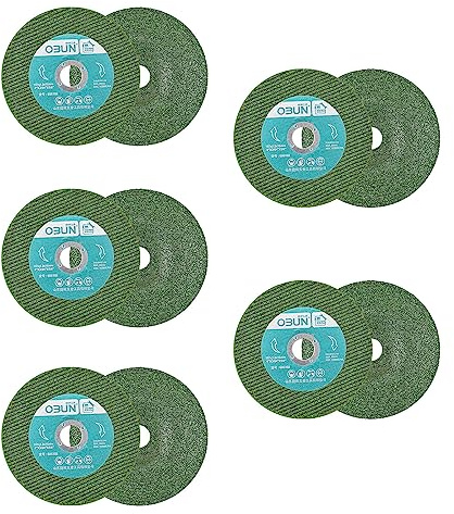 Mabta Dischi da taglio di precisione per mola di metallo, 10 pezzi, 100 mm, per smerigliatrice angolare