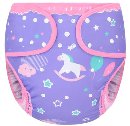 LittleForBig Waschbarer Verstellbarer Wiederverwendbarer Wasserdichter Stoffwindel Überhose Bezug für Erwachsene Einheitsgröße - Kleine Fantasie