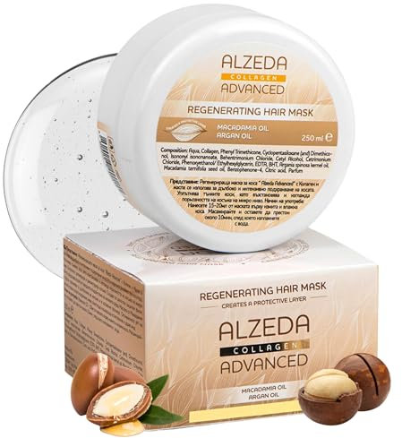 ALZEDA ADVANCED haarmaske für sehr trockenes und geschädigtes haar 250ml mit kollagen, arganöl und macadamia | collagen maske | pflege für trockenes haar | Haarpflege | Haarpflegende maske