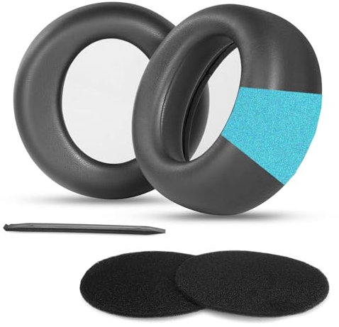 TaiZiChangQin Ersatz-Ohrpolster, kompatibel mit Sony PS5 Pulse Elite Kopfhörer, dickeres Kissen, Memory-Schaum, Protein-Leder (nicht passend für PS5 Pulse 3D)