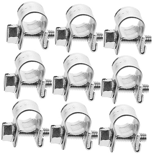 Anneome Stainless Hose Clips Mm-mm Kit t Bolt Hose Clamp Crimping Clamps for Injection Line Repair