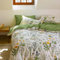 Covebett Bettwäsche Baumwolle 140x200 Grün Blümchen Bunt Blumen Klein Geblümt Muster Bettbezug Set Aesthetic Botanisch Blumenwiese Blumenmuster Deckenbezug Reißverschluss und Kissenbezug 70x90cm