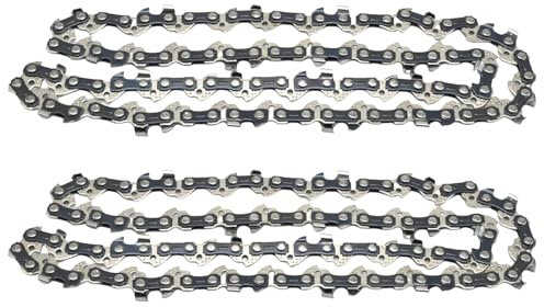 MospdyGear 2Pcs 12 Inch (30 cm) Chainsaw Chains 3/8 Pitch .043(1.1 mm) Gauge, 45 Drive Links, Replacement for Dewalt DCM 565N Chain Saw Replacement for Ryobi OCS1830