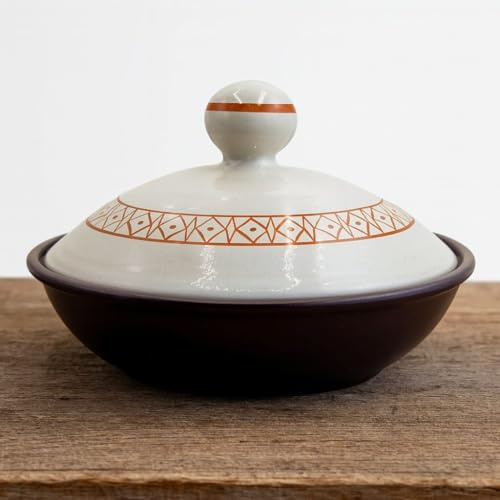 Tajine en terre cuite XL 32 cm - Véritable Pot Ethnique Marocaine/Tunisienne avec Ebook Gratuit 1504251019