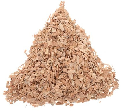 GLEAVI Hickory Wood Chips Hickory-räucherspäne Chips Mit Hickory-Geschmack Grillwerkzeuge Hickory-Chips Zum Grillen Räucherchips Vom Grill BBQ-Grill Unerlässlich Holz