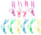 GANAZONO 10pcs Adjustable Fast Plastic Handle Jump Rope Boys and Girls Fitness Equipment Skipping Ropes Random Style