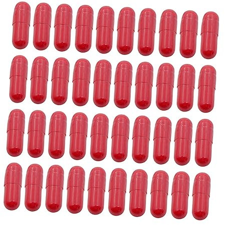 Toyvian 40Pièces Capsules de Sang Comestibles pour Halloween de Faux Sang Effrayant Accessoires de Fête pour Farces et Attrapes Parfait pour Créer Une Atmosphère Horrifique