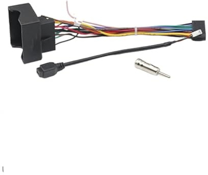 RFSHOP Autoradio Radioblende Für Ford Für Focus 2 MK2 2004-2011 (9 Zoll. Schwarz) Auto Radio Blenden Android GPS MP5 Stereo Player Din Head Unit Panel Dash Rahmen(Only Cable)