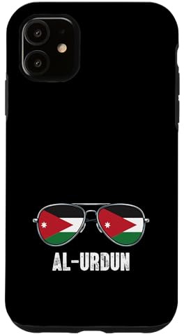 Hülle für iPhone 11 Jordanische Sonnenbrille Jordanien Flagge