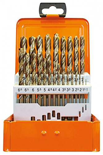 Projahn Spiralbohrer Kassette (24-teilig, HSS-Co ECO Line, cobaltlegiert, rechts, mit Zylinderschaft, 135° Kreuzanschliff ab Ø 3 mm) 60383