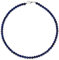 Lapislazuli Schmuck (Halskette) Lapislazuli Kette Lapislazuli Kugeln Größe ca. 6 mm Verschluss 925er Sterling-Silber Modellnummer 103