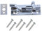 Merriway® BH00777 Swan Neck Surface Slide Door Bolt, 100 mm (4 inch) - Chrome