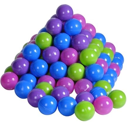 Knorrtoys 56777 - Bälleset ca. Ø6 cm - 100 balls/softcolor, 100 Bälle Pastell