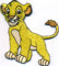 Patches Aufnäher Simba König der Löwen DIY Flicken Lion Bügelbild Aufbügler Abzeichen zum aufbügeln Aufkleber Applikation Schultasche DVD Tasche Kinderbekleidung Iron on Patch 80x80mm