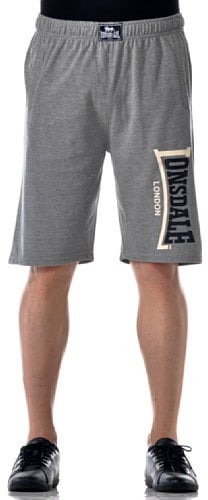 Lonsdale London Mens Logo Jam Casual Shorts, Marl Grey, XXL