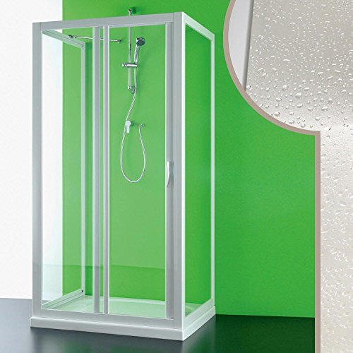 Box Doccia 3 lati 70x120x70 CM in Acrilico mod. Mercurio con apertura laterale