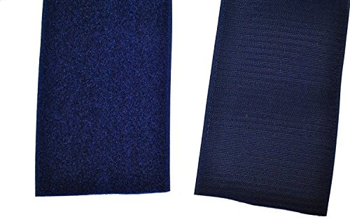 SAN Klettband dunkelblau 50 mm breit je 1 Meter Klettverschluss Hakenband und Flauschband