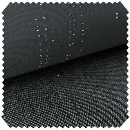novely® Oxford 660D Mélange fest gewebter Polyesterstoff Leinenlook, wasserdicht (40 Anthrazit)