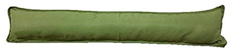 Plain Fabric Draught Excluder Decorative Simple Door or Window Draft Guard, Energy Saver. (Green)
