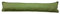 Plain Fabric Draught Excluder Decorative Simple Door or Window Draft Guard, Energy Saver. (Green)