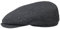 Stetson Belfast Silk Schiebermütze Herren - Flatcap aus Seide - Herrencap Made in EU - Seidenmütze Frühjahr/Sommer - Flat Cap grau-schwarz 57 cm