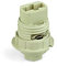 Arditi Lampenfassung, Porzellan und Thermoplast und Metall, Beige